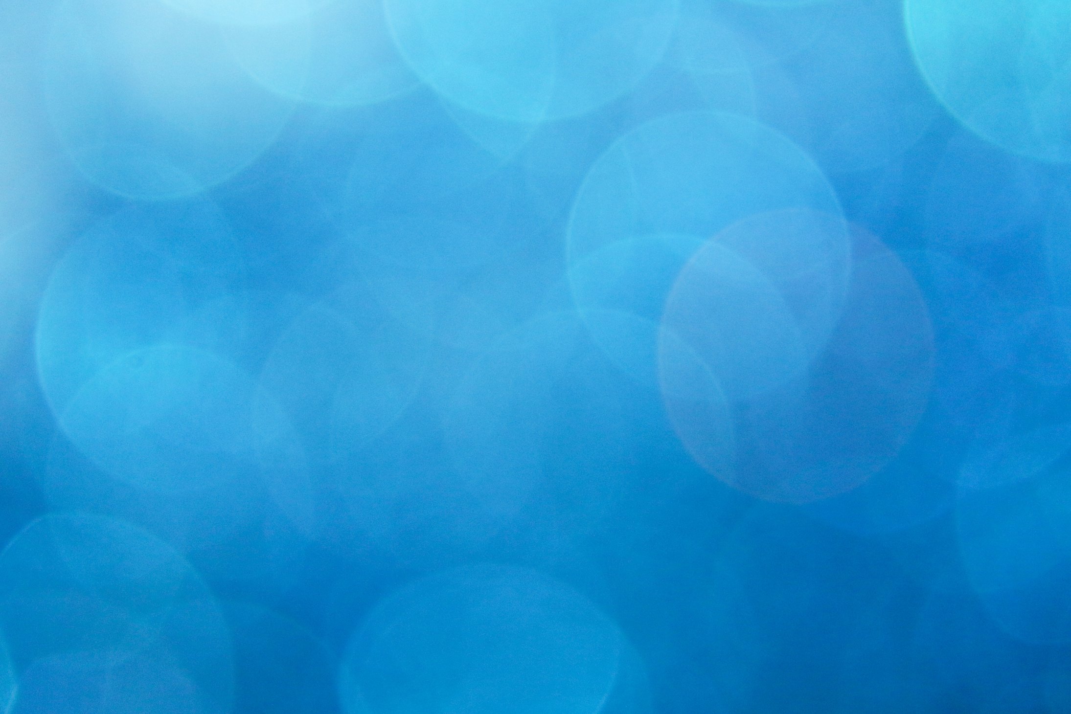 Abstract blue bokeh background